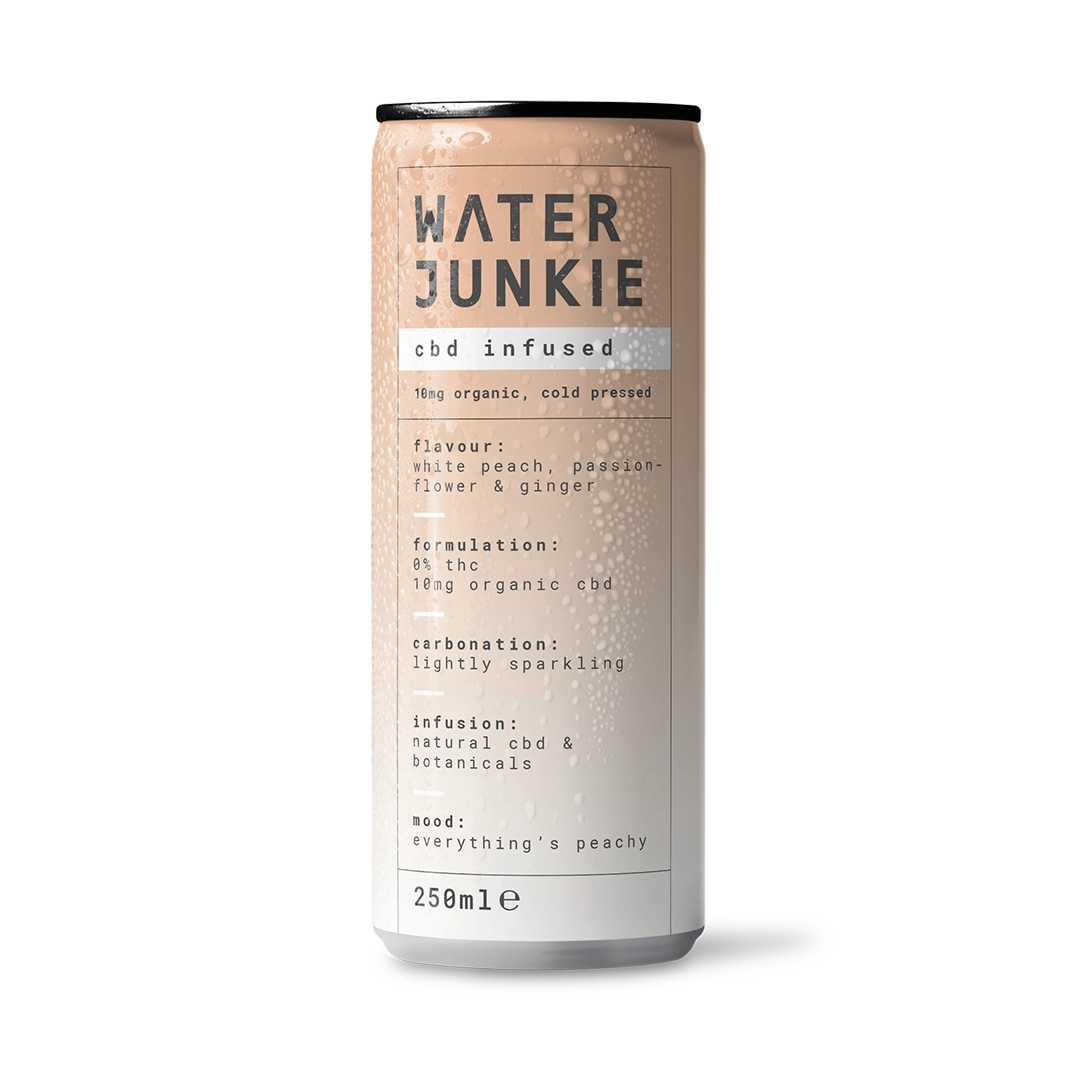 Water Junkie white peach, passion-flower and ginger flavour